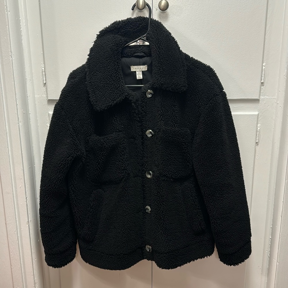 Topshop teddy coat